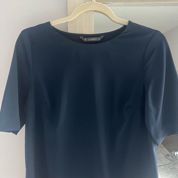Navy Satin Blouse - Picture 7 of 10